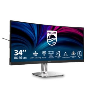 Philips 5000 series 34B2U5600C/00 kompiuterio monitorius 86,4 cm (34") 3440 x 1440 pikseliai Dual QHD LCD Pilka - Image 2
