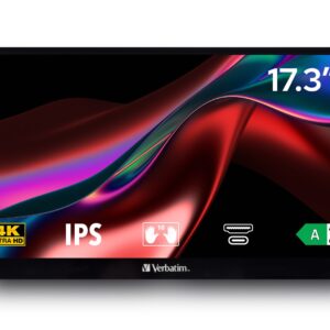 Verbatim 32239 kompiuterio monitorius 43,9 cm (17.3") 3840 x 2160 pikseliai 4K Ultra HD LCD Lietimui jautrus ekranas Juoda - Image 3