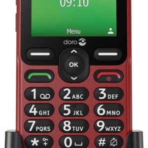 Doro Leva E10 6,1 cm (2.4") 118,9 g Raudona Telefonas vyresnio amžiaus žmonėms - Image 1