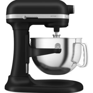 KitchenAid 5KSM60SPXEBM Pastatomas plaktuvas 375 W Juoda, Pilka, Nerūdijančiojo plieno