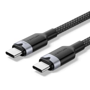 USB-C į C 2.0 Vention 3.1 5A 240W 1 m BK kabelis