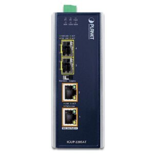 PLANET IGUP-2205AT tinklo medijos keitiklis 1000 Mbit/ai Keli režimai, Vienas režimas Mėlyna - Image 2