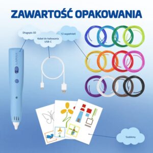 3D rašiklis LAMAX ArtKid1 3D, mėlynas - Image 3