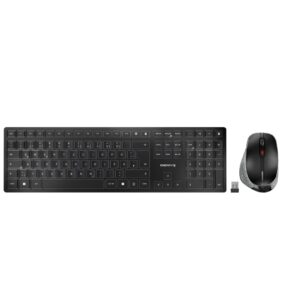 CHERRY DW 9500 SLIM klaviatūra Pelė įskaityta Universalus RD belaidis ryšys + „Bluetooth“ QWERTZ Vokiečių Juoda, Pilka - Image 1