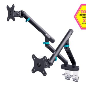 Digitus DA-90471 monitoriaus laikiklis arba stovas 88,9 cm (35") Stalas Juoda