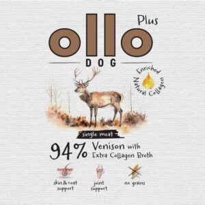 OLLO Plus Collagen Mono Deer - drėgnas ėdalas šunims - 800g - Image 3