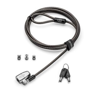 Kensington ClickSafe 2.0 Universal Keyed Laptop Lock kabelio užraktas Juoda 1,8 m - Image 1