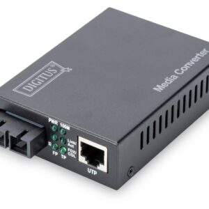 Digitus DN-82020-1 tinklo medijos keitiklis 100 Mbit/ai 1310 nm Keli režimai Juoda - Image 1