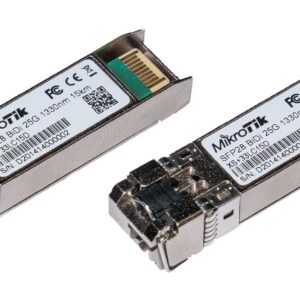 Mikrotik SFP/SFP+/SFP28 BiDi: XS+2733LC15D tinklo siųstuvų-imtuvų modulis Optinis pluoštas 25000 Mbit/ai LC 1330 nm