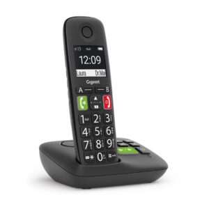 Gigaset E290A Analoginio ryšio / DECT telefonas Skambintojo ID Juoda