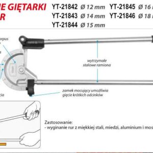 YATO VAMZDŽIŲ LENKTUVAS 12mm     21842
