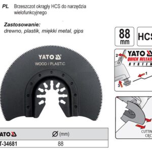 YATO MT APVALUS PJŪKLELIS HCS
