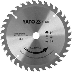 YATO DISKINIS PJŪKLO DISKAS SU KARBIDO DANTIMIS 165*36*16       60591