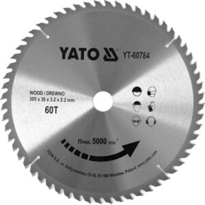 YATO DISKINIS PJŪKLO DISKAS SU KARBIDO DANTIMIS 305*60*30     60784