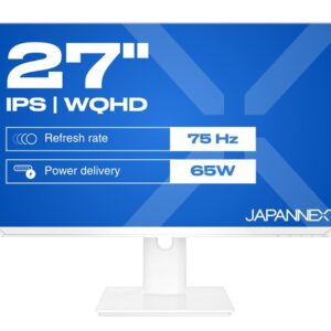 JAPANNEXT JN-IPS270WQHD75F-C65W-HSP-W kompiuterio monitorius 68,6 cm (27") 2560 x 1440 pikseliai Quad HD LED Balta - Image 1