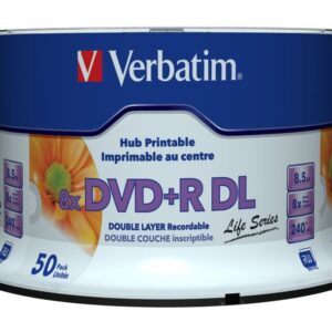 Verbatim 97693 neįrašytas DVD diskas 8,5 GB DVD+R DL 50 vnt