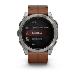 Garmin Fenix 8 3,56 cm (1.4") AMOLED 51 mm Skaitmeninis 454 x 454 pikseliai Lietimui jautrus ekranas Titanas „Wi-Fi“ GPS (palydovinis) - Image 2