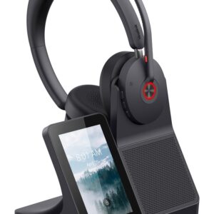 Yealink WH68 Workstation Laisvų rankų įranga Vielinis ir Bevielis Su lankeliu Skambučiai / muzika C tipo USB Bluetooth Įkrovimo stovas Juoda