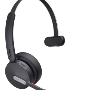 Yealink BH70 Mono with Stand Teams Laisvų rankų įranga Bevielis Su lankeliu Biuras / skambučių centras USB A tipo Bluetooth Įkrovimo stovas Juoda - Image 2