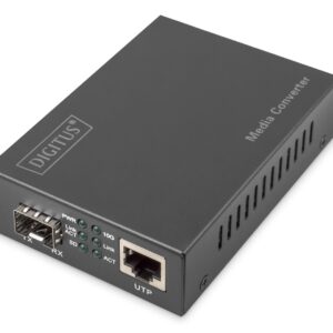 Digitus DN-82211 tinklo medijos keitiklis 10000 Mbit/ai Juoda - Image 1