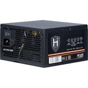 Inter-Tech HIPOWER SP-650 maitinimo blokas 650 W 20+4 pin ATX ATX Juoda - Image 2