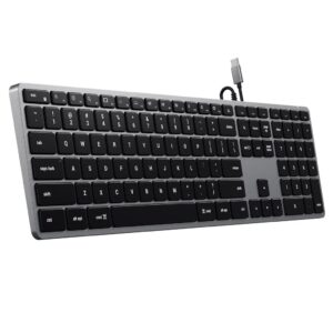 Satechi Slim W3 klaviatūra Universalus USB QWERTY Anglų Aliuminis, Juoda - Image 2
