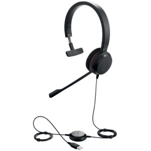 Jabra Evolve 20 Laisvų rankų įranga Vielinis Su lankeliu Biuras / skambučių centras USB A tipo Juoda - Image 2