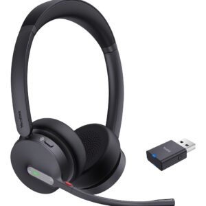 Yealink WH64 Hybrid Dual Teams Laisvų rankų įranga Bevielis Su lankeliu Biuras / skambučių centras Mikro USB Bluetooth Juoda - Image 1