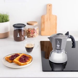 Kavos aparatas BIALETTI BRIKKA INDUCTION 4TZ 180 ml Antracitas, Sidabras - Image 2