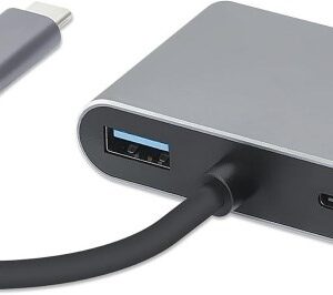 iBox IUHCHDVGA USB Type-C šakotuvas 4 viename USB 3.0 + PD 100 W + HDMI 4K 30 Hz + VGA Full HD