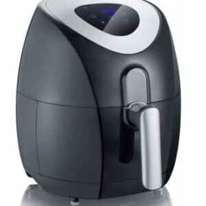 Severin 2430 Vienas 3,2 L Autonominės 1500 W Karšto oro gruzdintuvė Juoda, Nerūdijančiojo plieno
