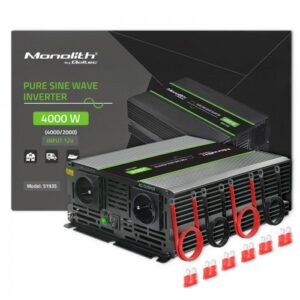Qoltec Monolith maitinimo adapteris / inverteris Automatinis 4000 W Juoda - Image 2