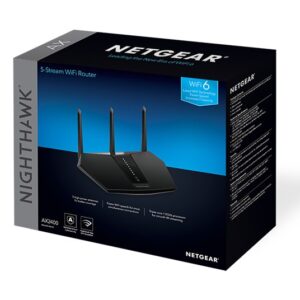 NETGEAR Nighthawk AX/5-Stream AX2400 WiFi 6 Router (RAX30) belaidis maršrutizatorius Gigabitinis eternetas Dviguba juosta (2,4 GHz / 5 GHz) Juoda - Image 2