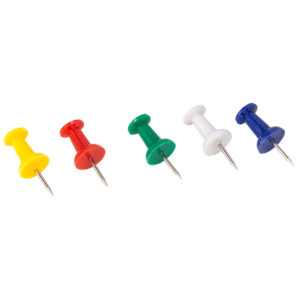 Smeigtukai DELI 10mm 35vnt/pak, įvairių spalvų - Image 3