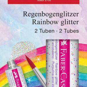 Blizgus gelis Faber-Castell 12ml, 2vnt vaivorykštės spalvų - Image 2