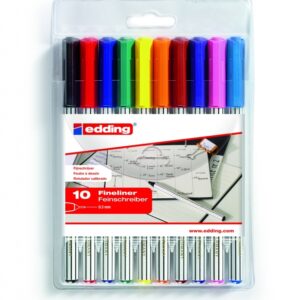Rašiklių rinkinys Edding 89, 0.3mm, 10 spalvų
