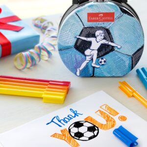 Flomasterių rinkinys Faber-Castell 33 spalvų, futbolas - Image 2