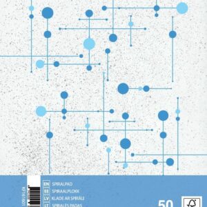 Sąsiuvinis College Circles, A4, 50 lapų, langeliais, su spirale šone