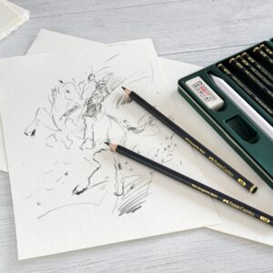 Pieštukų rinkinys Faber-Castell Pitt Graphite Matt, 11 dalių - Image 3