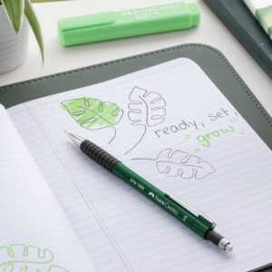Automatinis pieštukas Faber-Castell Grip 1347, 0.7mm, metalic žalios spalvos - Image 2
