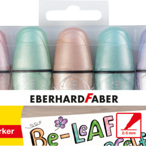 Teksto žymekliai EberhardFaber, mini, blizgūs, pasteliniai, 5 spalvų