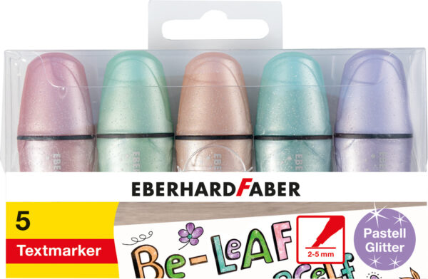 551409_Mini Highlighter glitter pastel box of 5