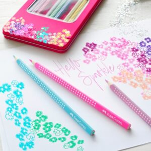 Spalvoti pieštukai Faber-Castell Sparkle, 12 spalvų - Image 4