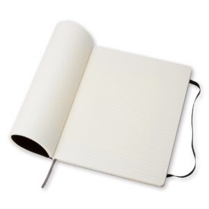 Užrašų knygutė Moleskine Classic 19x25cm, linijomis, minkštu viršeliu, juodos spalvos - Image 3