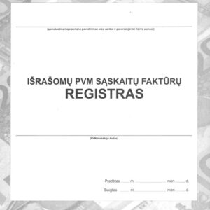 Išrašomų PVM sąskaitų-faktūrų registras, A4, vertikalus, 48 lapų