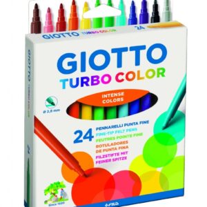 Flomasteriai Fila Giotto Turbo Color, 24 spalvos