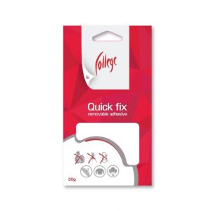 Montavimo kvadratėliai College Quick Fx, 50g, baltos spalvos