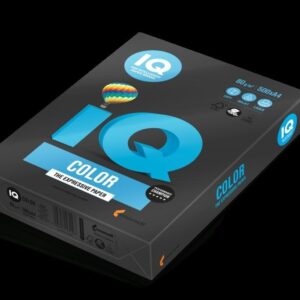 Spalvotas biuro popierius IQ, A4, 80g, B100, juodos spalvos, 500 lapų