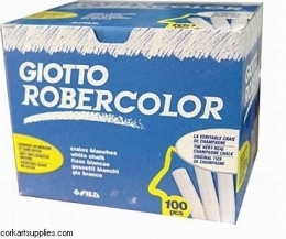 Kreida Fila Giotto, apvali, 100vnt, baltos spalvos