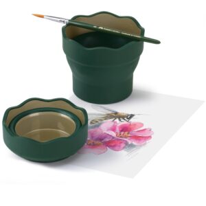 Indelis teptukams skalauti Faber-Castell Click and Go Art Graphic, tamsiai žalios spalvos - Image 2